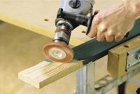 Wolfcraft Nylon-draadborstel | Rood | 6-kant schacht | Ø75mm | 1 stuk - 1500000 - thumbnail