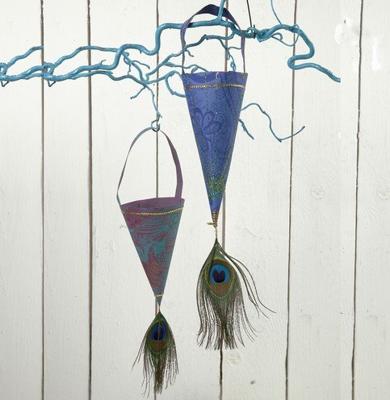 Creativ Company Pauwenveren, l: 25-30 cm, 10 stuk/ 1 doos
