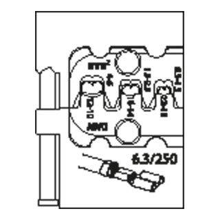 Gedore 8140-11 1830651 Krimpinzetstuk Platte insteekhulzen 0.5 tot 6 mm²
