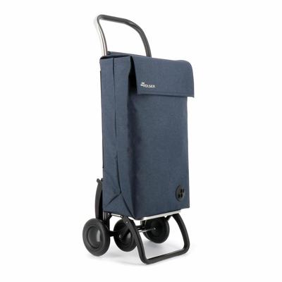 Winkelwagen Rolser sbelta tweed 4.2 Marineblauw Opvouwbaar