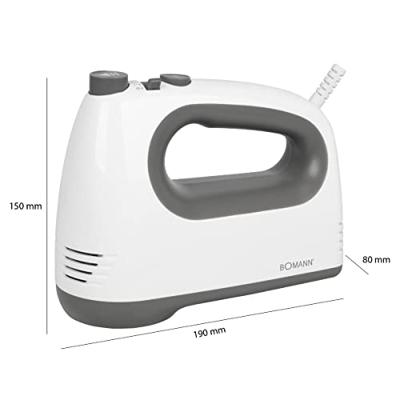 Bomann HM 6054 CB Handmixer Wit/Grijs