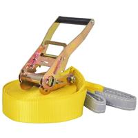 VidaXL Slackline 15 m x 50 mm 150 kg geel - thumbnail