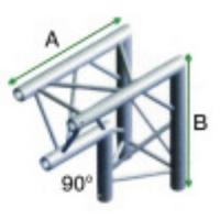 Showtec DT22 Decotruss 007 hoek 90g apex down - thumbnail