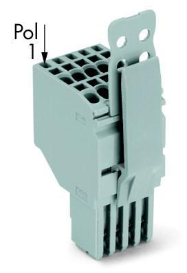 WAGO 2020-210/145-000 Connector, female Grijs 25 stuk(s)