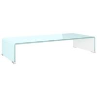 Tv-meubel/monitorverhoger 70x30x13 cm glas groen - thumbnail