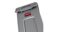 Rubbermaid afvalcontainer Slim Jim, 60 liter, grijs - thumbnail