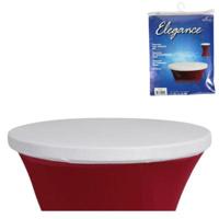 Elegance topcover statafel wit 80 cm | 12 stuks - thumbnail