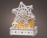 Lumineo LED diorama reuzenrad triplex wit 11 x 20 x 24,5cm, warm wit - thumbnail