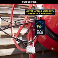 Masterlock 2 x 50mm keyed alike padlocks with treated steel body for weather resi - M5EURT - thumbnail