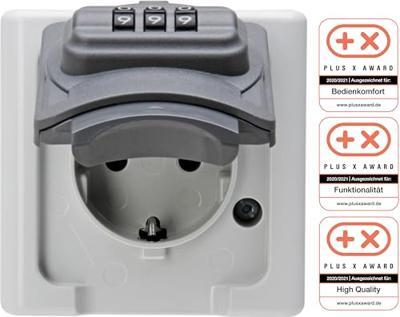 Kopp 109802008 1-voudig Stopcontact (opbouw) Afsluitbaar IP44 Grijs, Zwart Kopp 109802008 1-voudig Stopcontact (opbouw) Afsluitbaar IP44 Grijs, Zwart