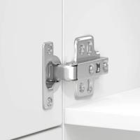 Keukenkast Kalmar bewerkt hout hoogglans wit - thumbnail