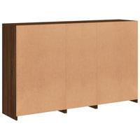 Dressoir met LED-verlichting 162x37x100 cm bruin eikenkleur - thumbnail