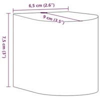 Buitenwandlamp gegoten aluminium zwart - thumbnail