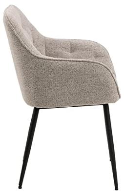 Sohome Eetkamerstoel 'Milly' Bouclé, kleur Beige