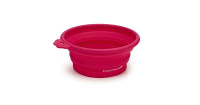 Beeztees - Hondenvoerbak - Inklapbaar - Roze - 14x12,5 cm