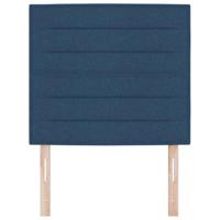 LED Hoofdbord met LED-striplichten Blauw 80 cm Polyester - thumbnail