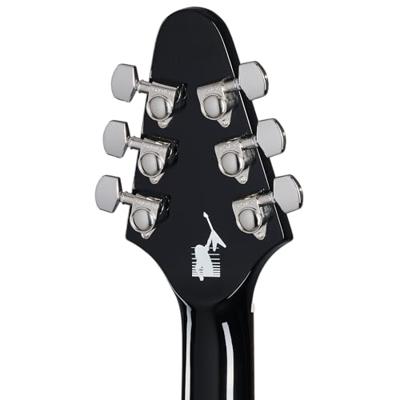 Epiphone Kirk Hammett 1979 Flying V Ebony elektrische gitaar met hard case - thumbnail