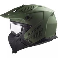 LS2 modulaire helm "of606 drifter solid" helmet of606 drifter solid m matt green - thumbnail