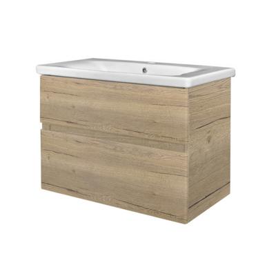 Best Design Badkamermeubel Quick 2 Laden Greeploos 65 cm Eiken Met Wastafel Best Design Badkamermeubel Quick 2 Laden Greeploos 65 cm Eiken Met Wastafel