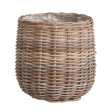 Bloempot Steef - rattan naturel - 40xØ40 cm