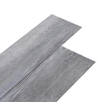 VidaXL Vloerplanken zelfklevend 5,02 m² 2 mm pvc mat houtgrijs - thumbnail