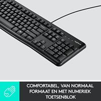 Logitech K120 Business toetsenbord Zwart Azerty Belgisch - thumbnail