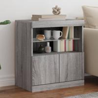 Dressoir met LED-verlichting 60x37x67 cm grijs sonoma eiken - thumbnail