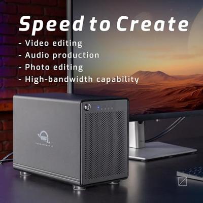 OWC 4-Bay Opslag Case met Twee Thunderbolt 3 Poorten