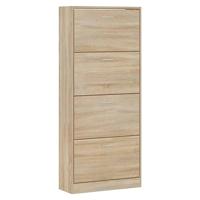 Schoenenkast 63x24x147 cm bewerkt hout sonoma eikenkleurig - thumbnail