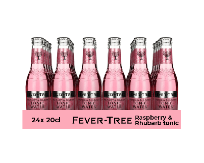 Fever Tree raspberry & rhubarb tonic (24x 20cl)