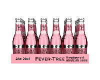 Fever Tree raspberry & rhubarb tonic (24x 20cl) - thumbnail