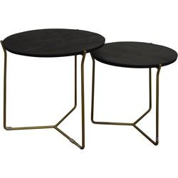 Mason Black/Brass Set of 2-12219