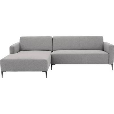 Goossens Bank Key West lichtgrijs, stof, 2,5-zits, modern design