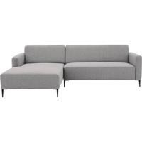 Goossens Bank Key West lichtgrijs, stof, 2,5-zits, modern design - thumbnail