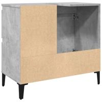 wastafelkast 65x33x60 cm bewerkt hout betongrijs - thumbnail