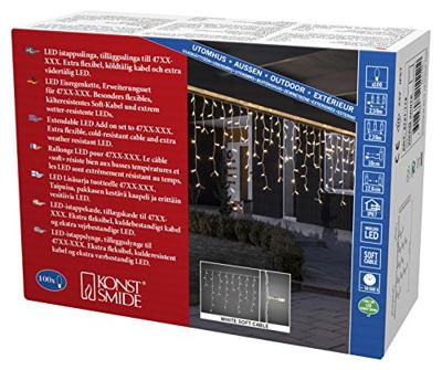 Konstsmide LED Lichtgordijnsysteem uitbreiding IJzel 24 V Lichtgordijn Warmwit