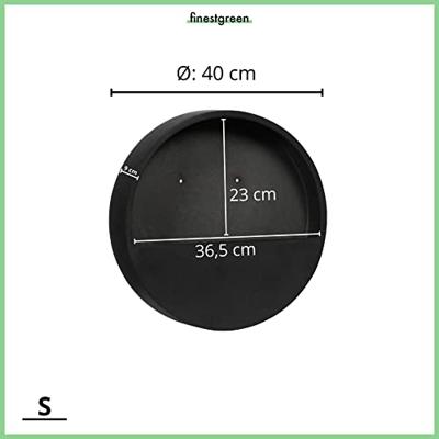 Hangpot Wally S 40x 9 cm - zwart