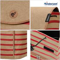 Andersen Boodschappentrolley Unus Shopper Eske 75cm-Red - thumbnail