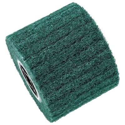VidaXL Schuurrollen 3 pcs groen 12 x 12 x 10 cm synthetische vezel