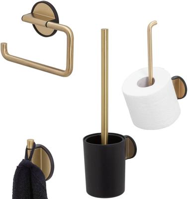 Tiger Tune toilet accessoires 4-delig hangend messing geborsteld/zwart