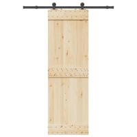 VidaXL Doos met onderdelen voor schuifdeur 152,5 cm staal zwart - thumbnail