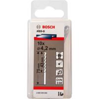 Bosch Accessories 2608595060 PRO Metal HSS Metaal-spiraalboor 4.2 mm Gezamenlijke lengte 75 mm Geslepen DIN 338 Cilinderschacht 10 stuk(s) - thumbnail
