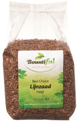 Bountiful Bountiful Lijnzaad Heel (500g) Bountiful Bountiful Lijnzaad Heel (500g)