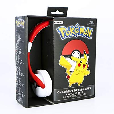 OTL Technologies - Pokemon Pokeball hoofdtelefoon, bekabeld, kinderen, rood