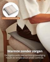 Duux Mellow Chair Pad (40 x 40) Elektrische deken Grijs - thumbnail