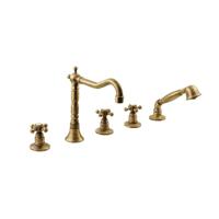 Badrandkraan Sapho Antea 3-kruisgreep Mengkraan Retro Compleet 5-gats Brons - thumbnail