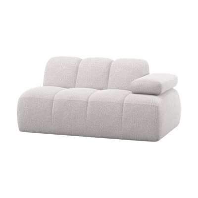 Woood Mojo 1,5-zits bank arm rechts bouclé Ecru Melange