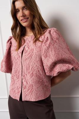 Studio Anneloes Hanne Jacquard Jacket Jackets 5400 Dusty Pink