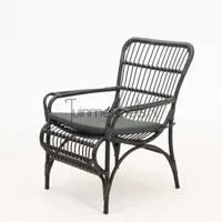 Vita Lester loungestoel zwart - thumbnail