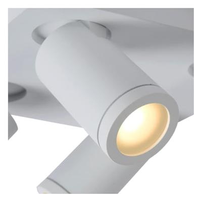 Lucide TAYLOR - Plafondspot Badkamer - LED Dim to warm - GU10 - 4x5W 2200K/3000K - IP44 - Wit Lucide TAYLOR - Plafondspot Badkamer - LED Dim to warm - GU10 - 4x5W 2200K/3000K - IP44 - Wit